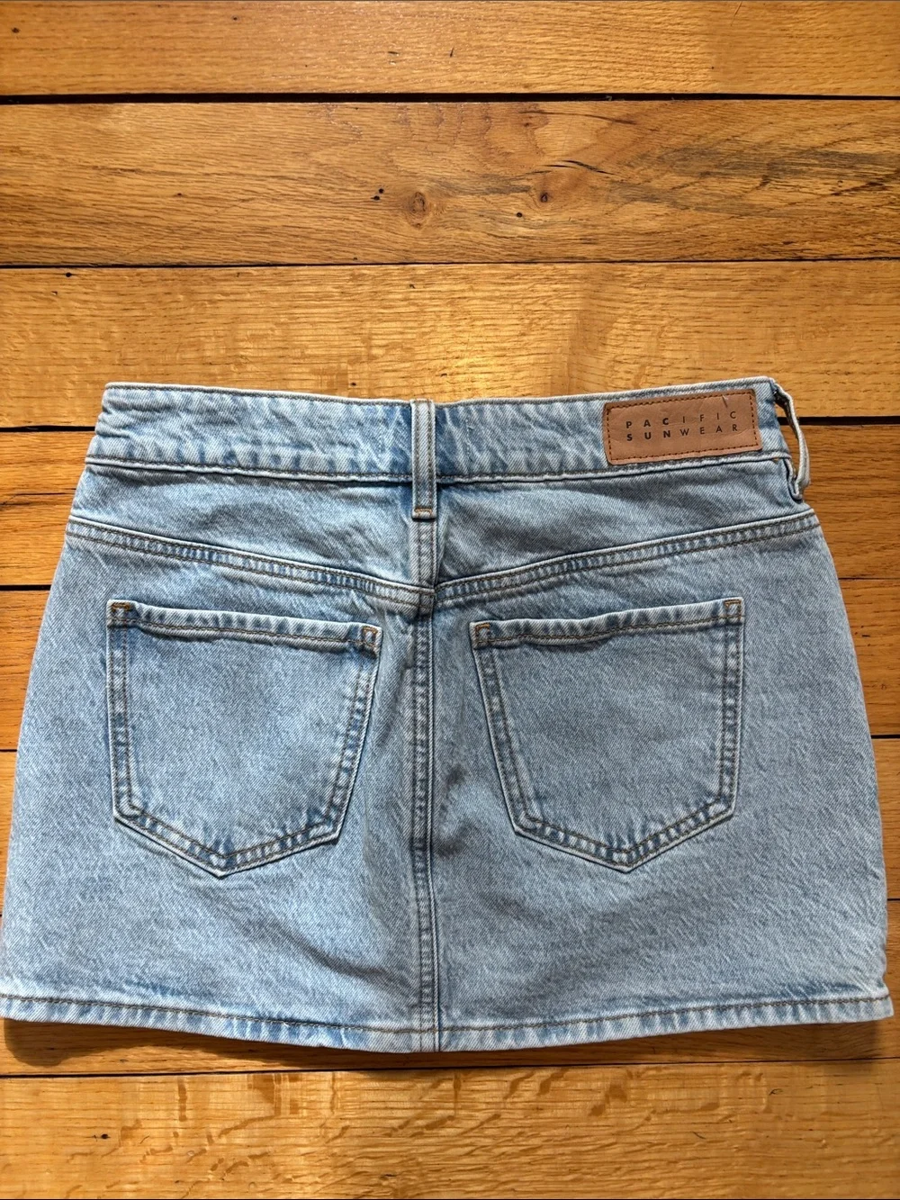 Pacific Sunwear Light Blue Denim Mini Skirt